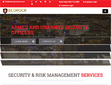 Tablet Screenshot of bedrockprotectionagency.com